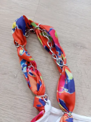 Conjunto Top Blanco y Pantalón Verde