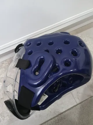 Casco Taekwondo Niño Talla M Azul