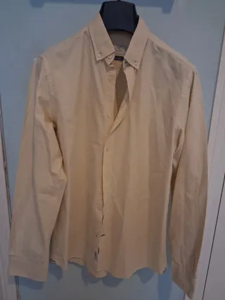 Camisa caballero amarilla talla M