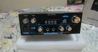 Amplificador Audio AK55 Bluetooth 900W = 50W+50W