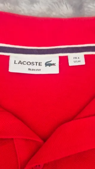 Polo Lacoste Edición Fairplay Rojo