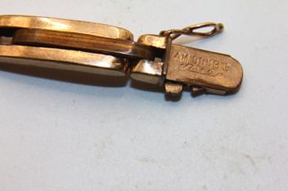 Esclusivo bracciale orologio argento oro fine 1800