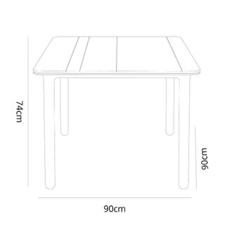 Mesa Noa 90x90 Plastico