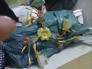 Lámpara de pared decorativa floral