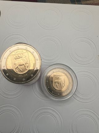 Moneda 2 euros Letonia 2025 sin circular