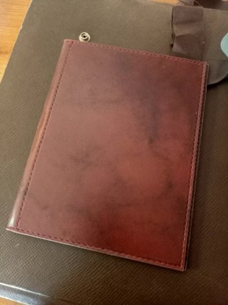 Set 4 pezzi cartella scrivania vintage e altro