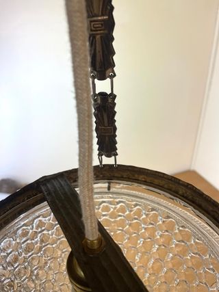 Antigua lámpara de techo estilo farol