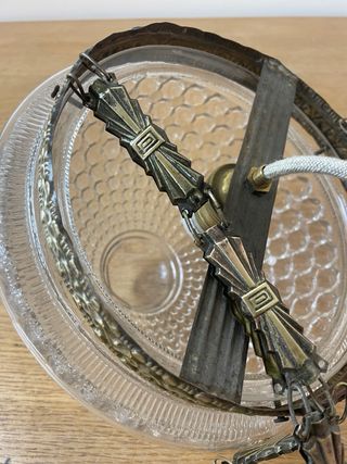 Antigua lámpara de techo estilo farol