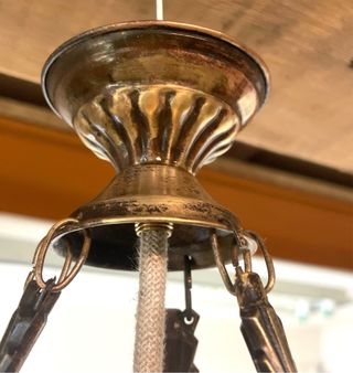 Antigua lámpara de techo estilo farol