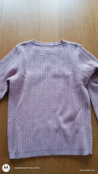 Jersey calado rosa palo