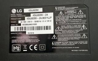 Televisor LG 43” 4K Ultra HD