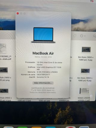 MacBook Air 13 2018 Plata