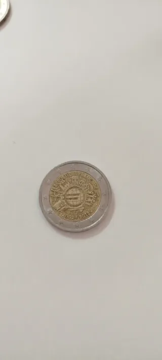 Moneda Conmemorativa 2 Euros Francia 2002-2012