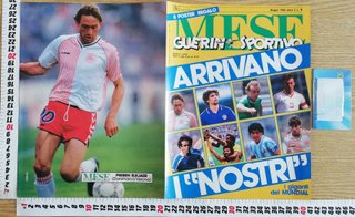 Poster Michel Platini Juventus (Lanciostory 1987)
