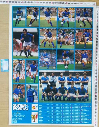 Poster Michel Platini Juventus (Lanciostory 1987)