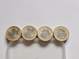 4 Monete Lire 1000 (1997-1998) confini diversi