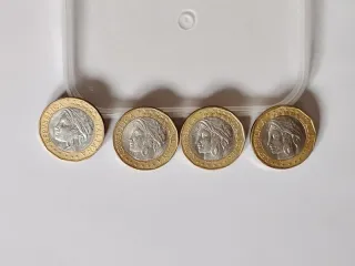 4 Monete Lire 1000 (1997-1998) confini diversi