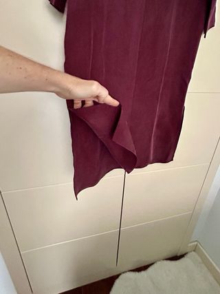 Vestido largo Zara vino