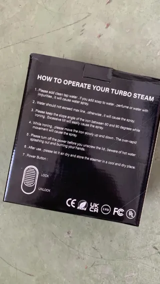 Plancha de Vapor Portátil 1500W