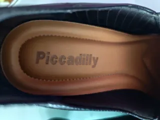 Zapatos Piccadilly Negros con Detalle Dorado T 38