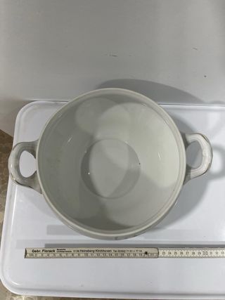 Sopera Dash Porcelana Flores Dorada
