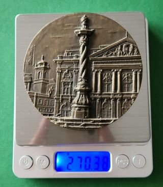 Medalla bronce Pelourinho de Lisboa