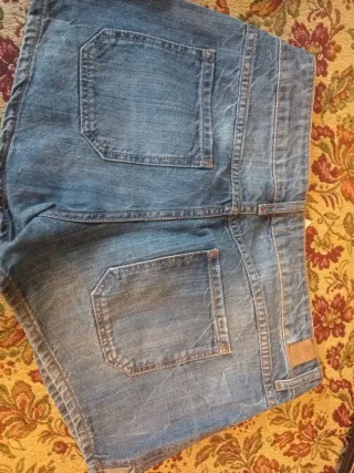 Pantalón corto vaquero mujer Mango Talla S