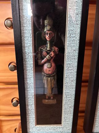 Pareja Cuadros Egipcios Relieve