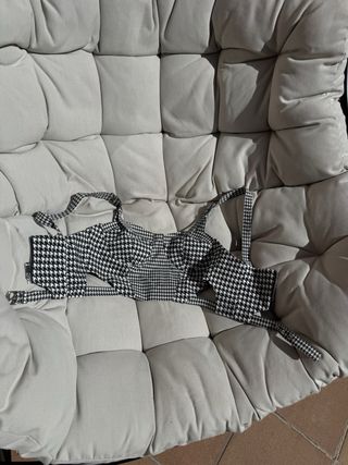 Top Bershka Pata de Gallo Tirantes