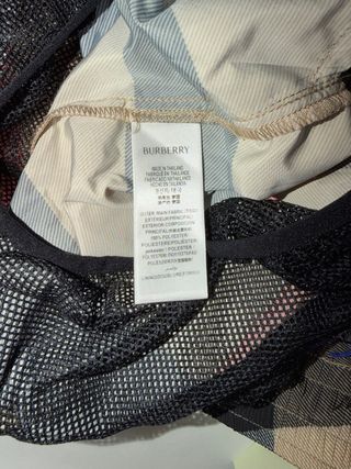 Shorts Burberry a scacchi Beige/Marrone