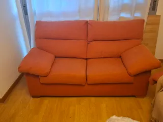 Sofá 2 plazas naranja