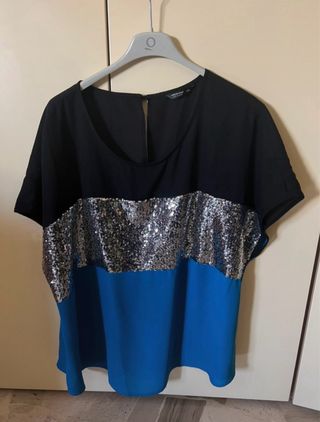 Maglietta estiva donna paillettes