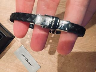 Pulsera Viceroy trenzada negra y plateada