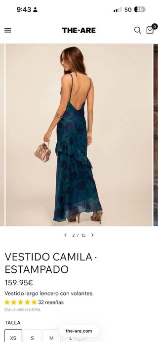 Vestido largo estampado The-Are