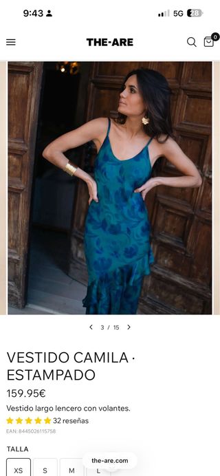 Vestido largo estampado The-Are