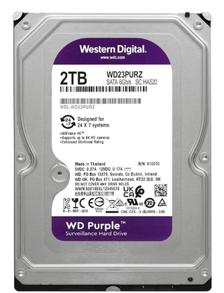 Disco Duro WD Purple 2TB (NUOVO SENZA APRIRE)