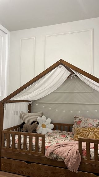 Cama Infantil Montessori Madera Natural