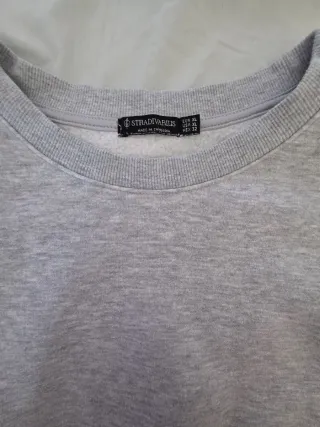 Sudadera Stradivarius Gris Mujer