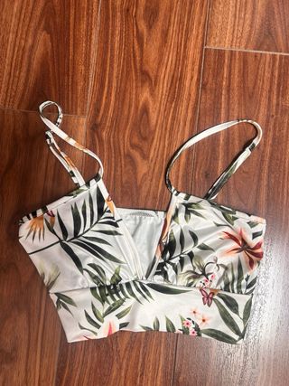 Conjunto tropical top y falda