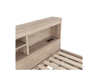 Cama nido con mesita de noche integrada y luz LED