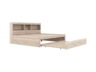 Cama nido con mesita de noche integrada y luz LED