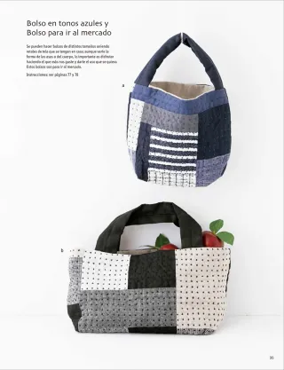Accesorios de sashiko y patchwork