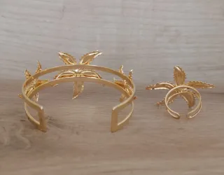 Conjunto verano pulsera y anillo estrella