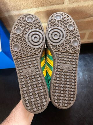 Adidas Samba OG "Green Preloved Yellow Velvet"