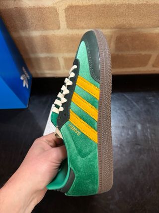 Adidas Samba OG "Green Preloved Yellow Velvet"