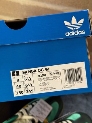 Adidas Samba OG "Green Preloved Yellow Velvet"