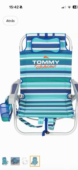 Silla de Playa Tommy Bahama Rayas