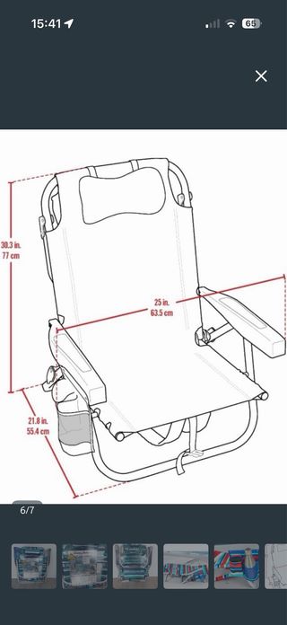 Silla de Playa Tommy Bahama Rayas