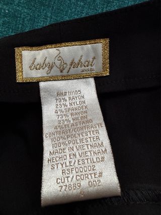 Mono corto Baby Phat negro