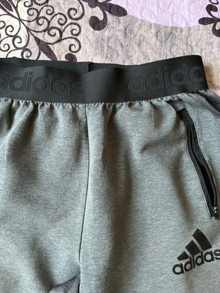 Pantalón chándal Adidas Talla M Gris